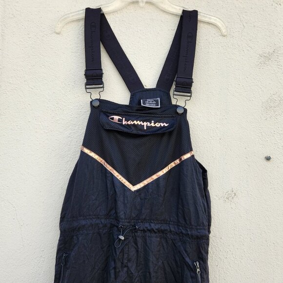 CHAMPION Nylon Overalls Jumpsuit Rose Gold - Picture 4 of 7